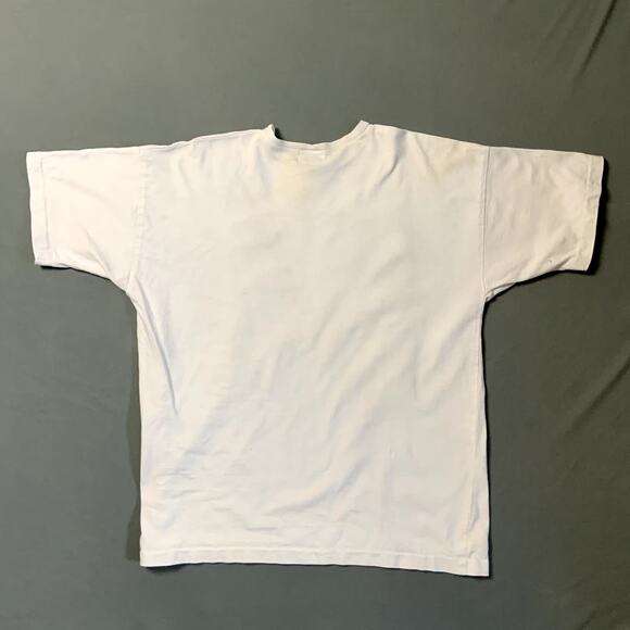 Johnny Was One Size White Boxy Off-White T-Shirt Salvage Condition for Repurpose - Picture 2 of 12